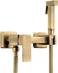 Гигиенический душ Haiba HB5513-4 со смесителем, бронза