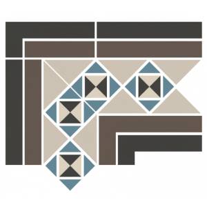 Вставка Top Cer Victorian designs series Parcorn Paris Corner 19x26