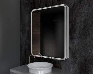 Зеркало-шкаф с подсветкой Art&Max, левый Art&Max VERONA  AM-Ver-700-800-2D-L-DS-F