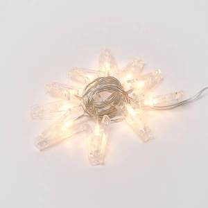 Светодиодная гирлянда Uniel ULD-S0200-010/STB/2AA Warm White IP20 Clips