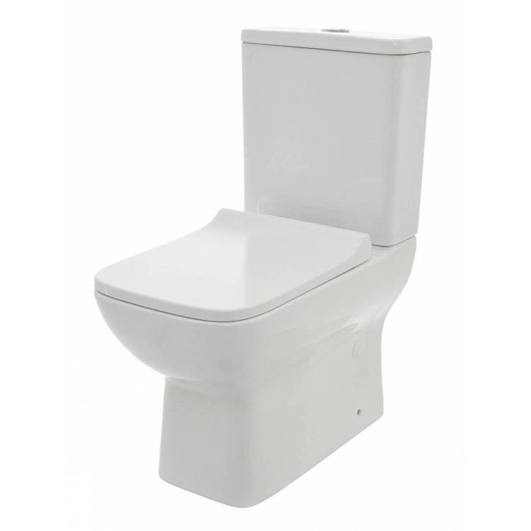 Унитаз напольный AQUAme AQM1004 Rimless с крышкой-сиденьем микролифт