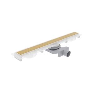 Душевой лоток Plumberia Selection PS Modular 70 см, золото брашированное