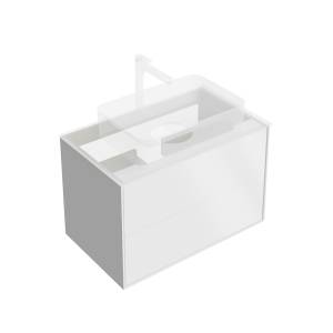 Тумба под раковину Kerama Marazzi Plaza Modern KMPMCb80MWh2 белая матовая, 80 см