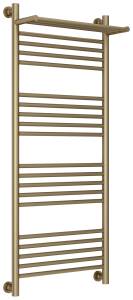 Полотенцесушитель водяной Сунержа Богема+ 32-0223-1250 с 1 полкой, Золотой шёлк, 120x50