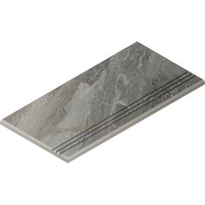 Ступень Italon Шарм Делюкс X2 620040000109 Гриджио Оробико Закругленная Левая Грип 30x60