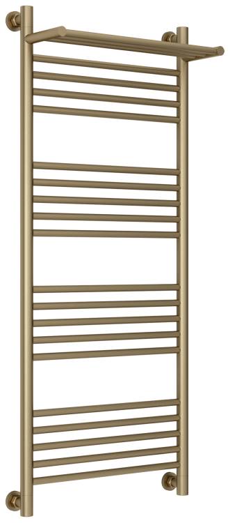 Полотенцесушитель водяной Сунержа Богема+ 32-0223-1250 с 1 полкой, Золотой шёлк, 120x50