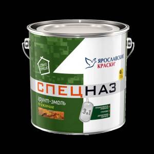ЯРОСЛАВСКИЕ КРАСКИ СПЕЦНАЗ грунт-эмаль по ржавчине, профессиональный, черная (1,8кг)