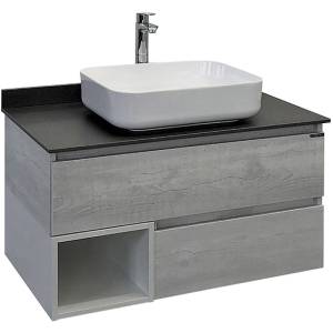 Тумба с раковиной Comforty Прага 90 00-00014424 дуб белый