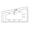 Акриловая ванна Excellent Sfera Slim 170x100 (левая) "SMART" (бронза) фото 2