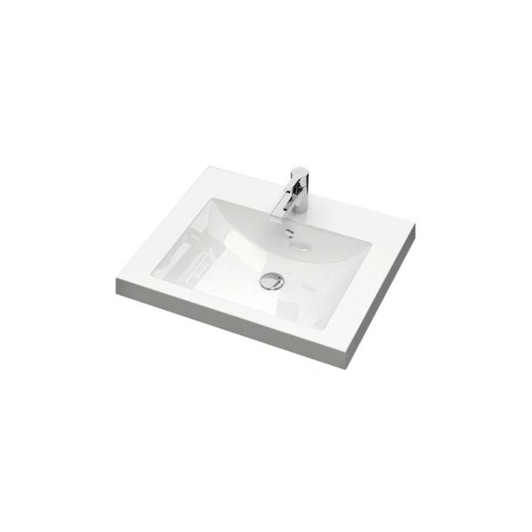 Раковина Uperwood Eva 4548340002 белая, 57.5x47.5