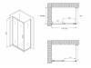 Душевой уголок Abber Schwarzer Diamant AG30130B-S60B 60x195x130, профиль Черный фото 5