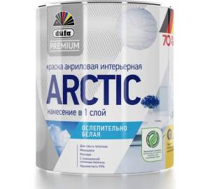 Краска для стен и потолков Dufa Premium Arctic глубокоматовая белая база 1 0.9 л