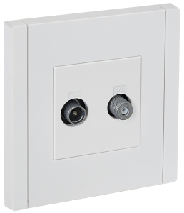 ТВ-розетка TV+SAT IEK Forte&Piano FP-AF20-O-K01 белый