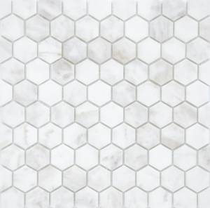 Мозаика LeeDo Pietrine Hexagonal Dolomiti Bianco Mat hex (1.8x3) 28.5x30.5