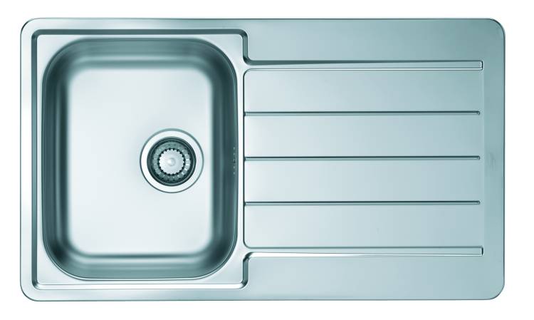 Мойка кухонная Alveus Line 20 1065560 Nat-90 с сифоном, 86x50
