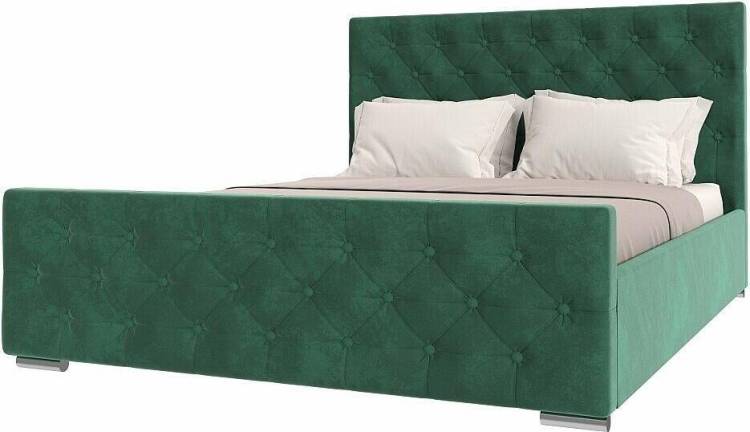Кровать 1800х2000 НК-Мебель Интеро 72306783 Зелёный 110x189.4x220.5