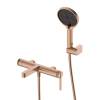 Смеситель для ванны с душем DQ Bonn DA1703233 короткий излив, брашированное розовое золото
