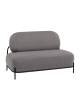 Диван Stool Group Стоун vd-dv-stone-cl-steel светло-серый, велюр рельефный