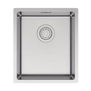 Мойка кухонная Paulmark Lassan 38 Uni LA38-BS Брашированная Сталь, 38x44