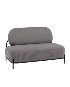 Диван Stool Group Стоун vd-dv-stone-cl-steel светло-серый, велюр рельефный