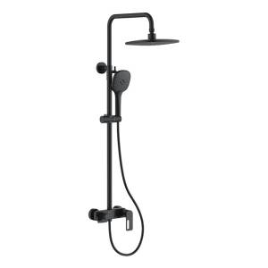 Душевая стойка Black&White GL-9102-MB черная матовая