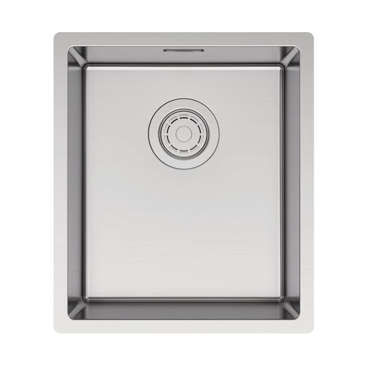 Мойка кухонная Paulmark Lassan 38 Uni LA38-BS Брашированная Сталь, 38x44