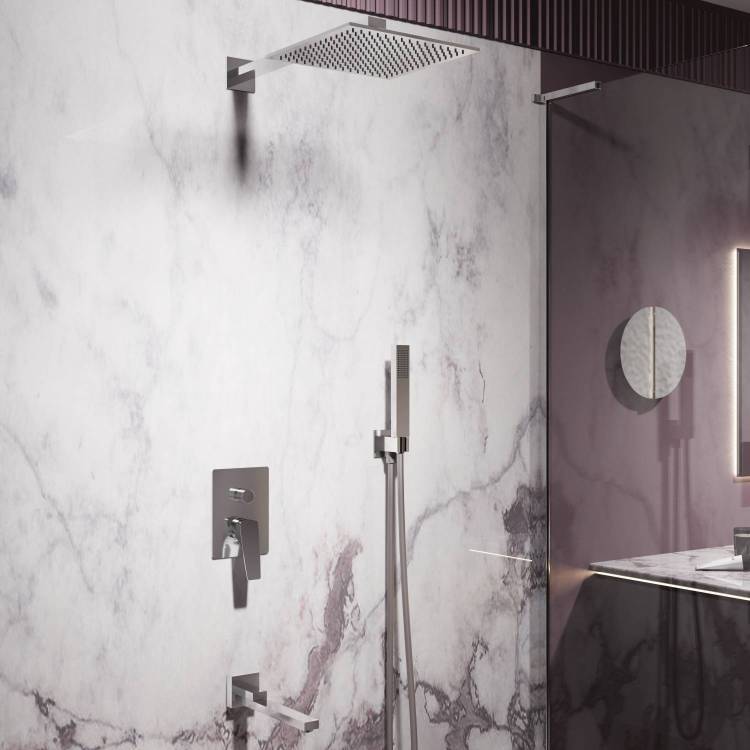 Душевой комплект Vincea Puro VSFW-5P1CH встраиваемый, 3 режима, хром