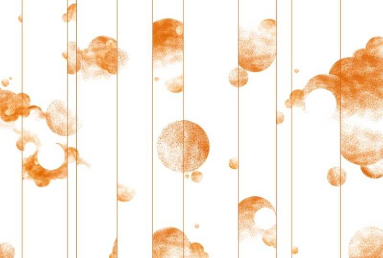 3D Фотообои Artegrafico «Абстрактные золотые планеты с облакам» LST-055 канвас