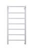 Полотенцесушитель водяной Comfysan Capri 012779 W-8 80/40 с полкой, белый матовый фото 2