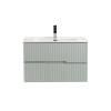 Тумба с раковиной Cezares Duet-N 80 зеленый жемчужный, раковина CZR-8095-80