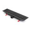 Душевой лоток Paini Medium CH550MC 550 мм D40, черный матовый
