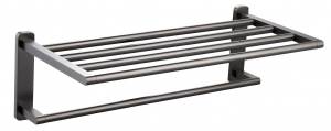 Полотенцедержатель Wonzon & Woghand WW-9381 с полкой, темный графит