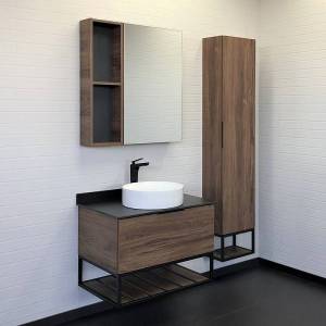 Мебель для ванной Comforty Порто-75 дуб темно-коричневый