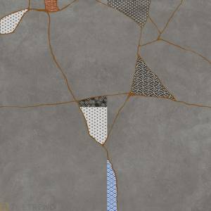 Керамогранит Fioranese Kintsugi Japan-Hibi Storm naturale 60.4x60.4