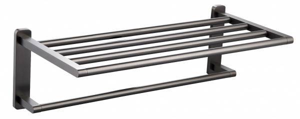 Полотенцедержатель Wonzon & Woghand WW-9381 с полкой, темный графит