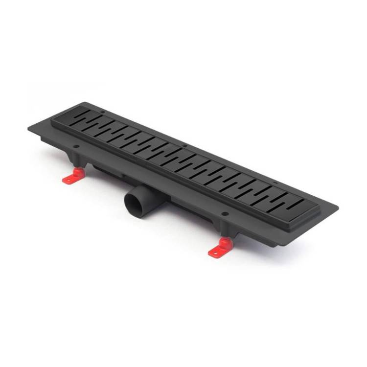 Душевой лоток Paini Medium CH550MC 550 мм D40, черный матовый