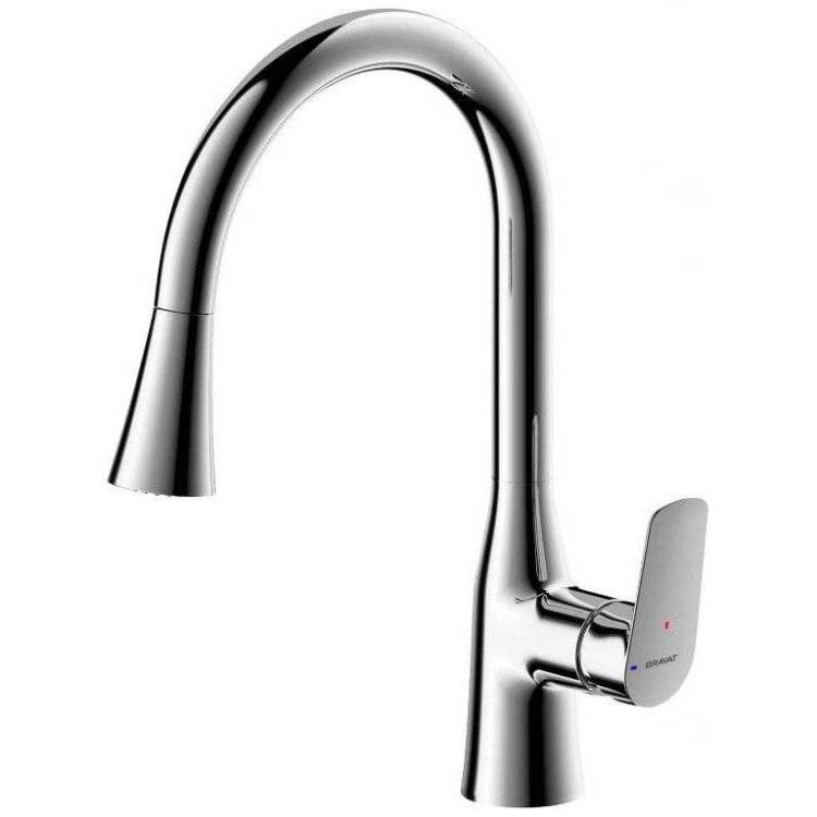 Смеситель для кухни Bravat Rhein F7460564CP-ENG хром