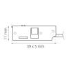Подвод питания боковой к треку Lightstar Linea 506117 фото 2