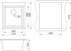 Комплект Paulmark Leer PM104249-BLM черный металлик + Смеситель Paulmark Logas Lo213021-418 для кухонной мойки, черный металлик фото 6