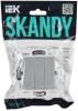 Выключатель 3-клавишный IEK Skandy SK-V30-0-10-K23 серебряный фото 6