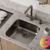 Мойка кухонная Iddis Mate MAT44GMi77 графит, 44.6x44.6 фото 4