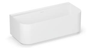 Ванна из искусственного камня Belux Атланта ВА-1700 с подставкой и подсветкой, Solid Surface, белая матовая