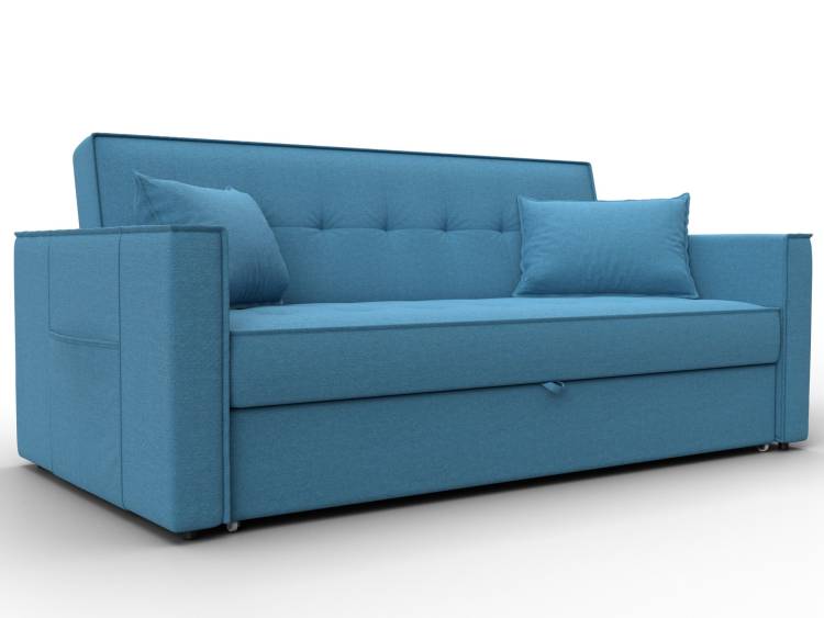 Диван прямой Лига Диванов Лига-104 (160) 134877 Голубой