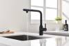 Смеситель для кухни Paulmark Viper Vi213105-AN с выдвижным изливом, антрацит фото 6