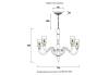 Люстра Crystal Lux Silvestro SP8 Amber фото 4