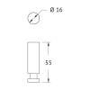 Крючок Artwelle Universell 8105-2 5.5 см, хром, 2 шт. в комплекте фото 2