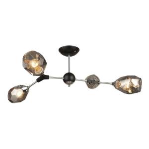 Потолочная люстра IMEX Md.4209 MD.4209-4-S CH+BK