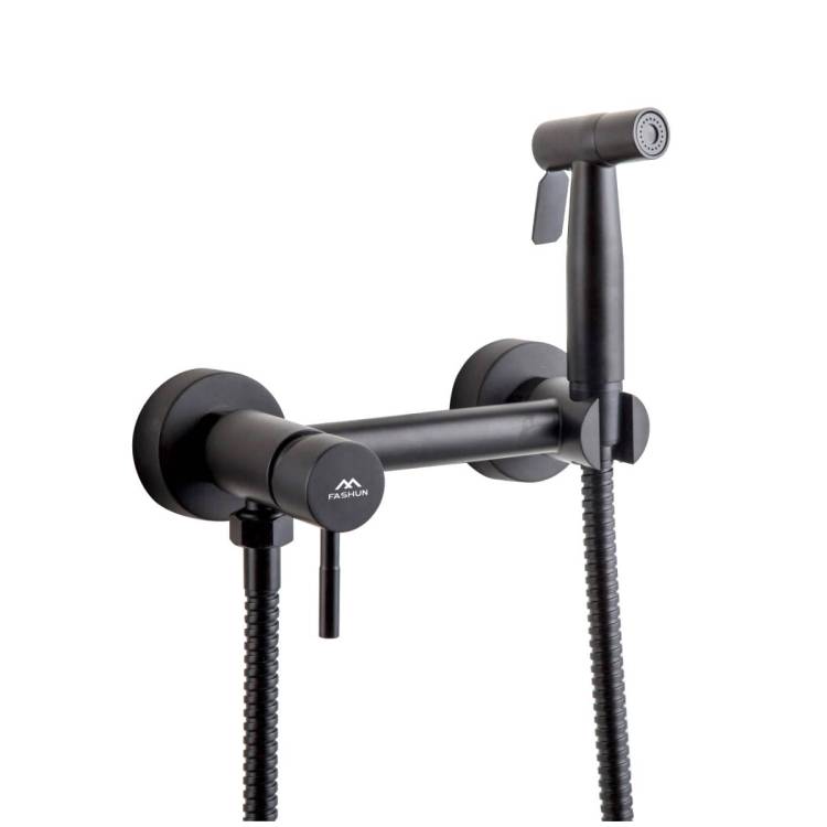 Гигиенический душ Fashun A57503-7 черный, со смесителем