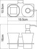 Дозатор Wasserkraft Leine K-5089 со стаканом фото 3