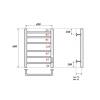 Полотенцесушитель электрический Apextermo Стелла ST00164BM черный матовый, 60x40 фото 3